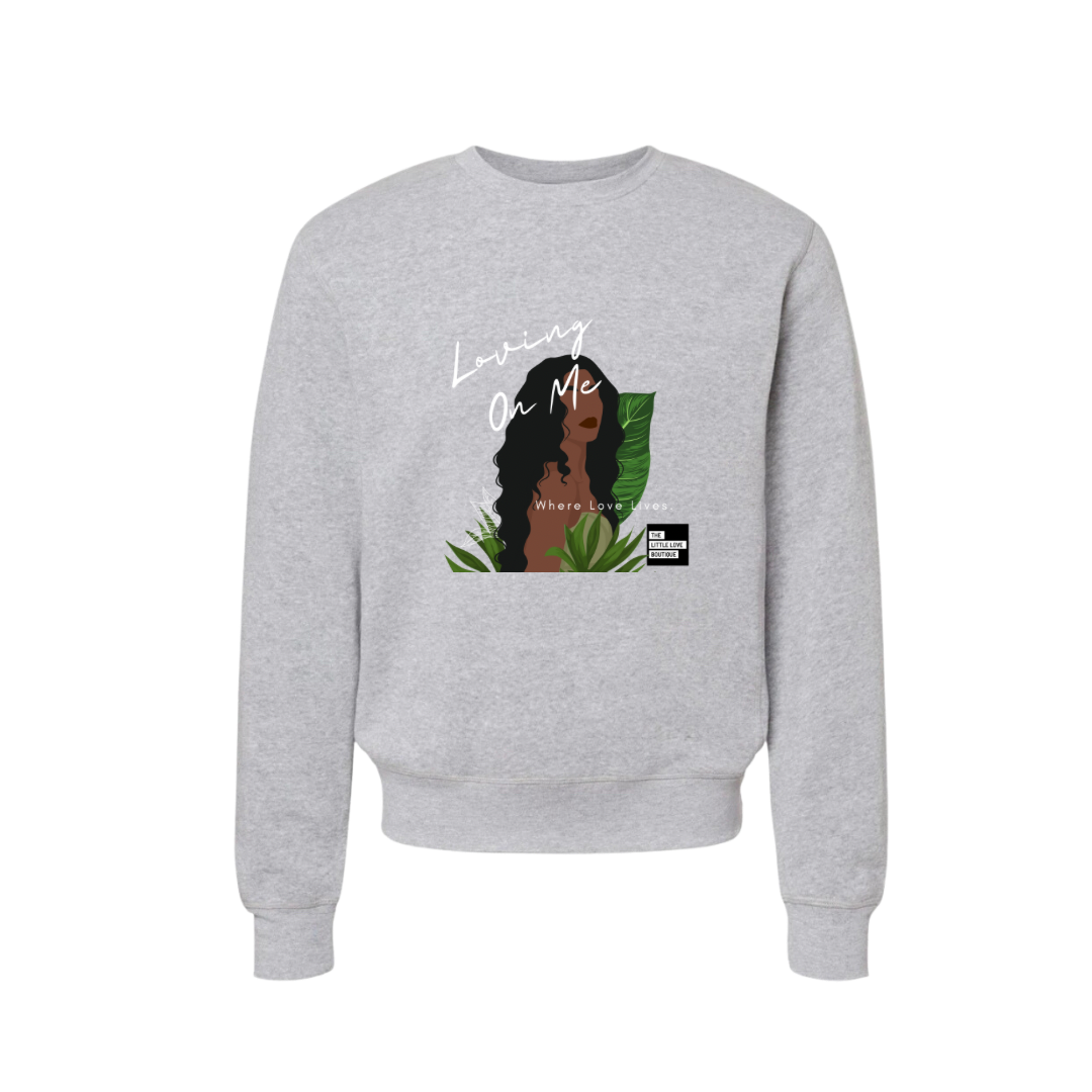 Loving On Me - Grey Crewneck Sweatshirt