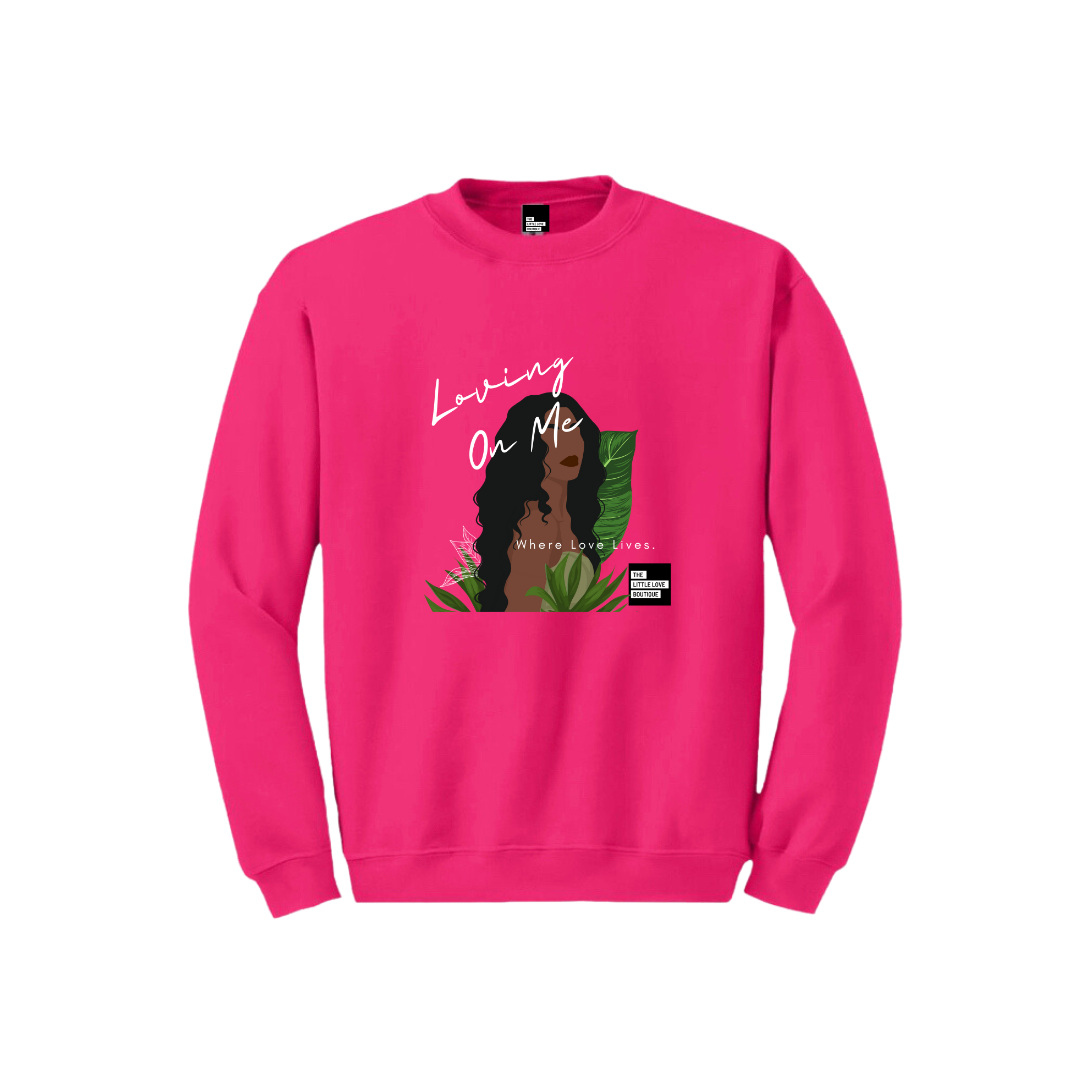 Loving On Me - Pink Crewneck Sweatshirt
