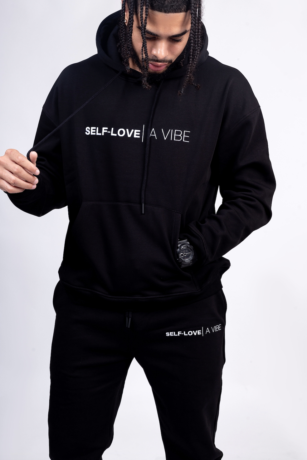 A Vibe - Unisex Black Luxury Hoodie