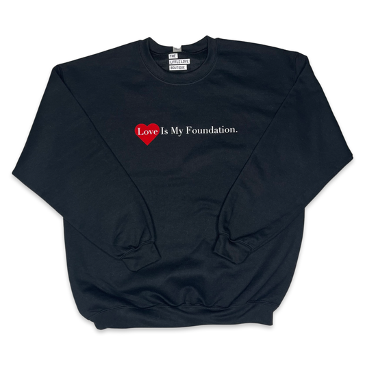 Love Day - Foundations Black Crewneck Sweatshirt