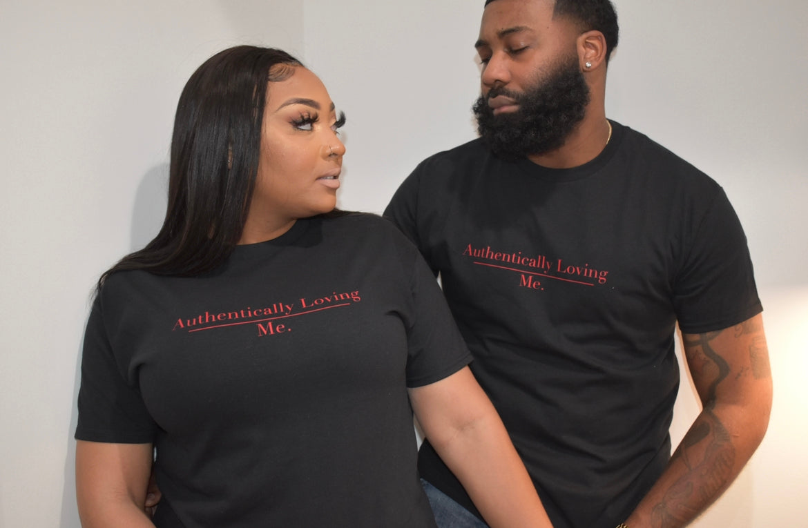 Authentic Love - Black Crewneck T-Shirt