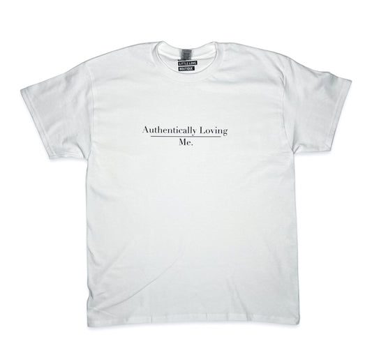 Authentic Love - White Crewneck T-Shirt